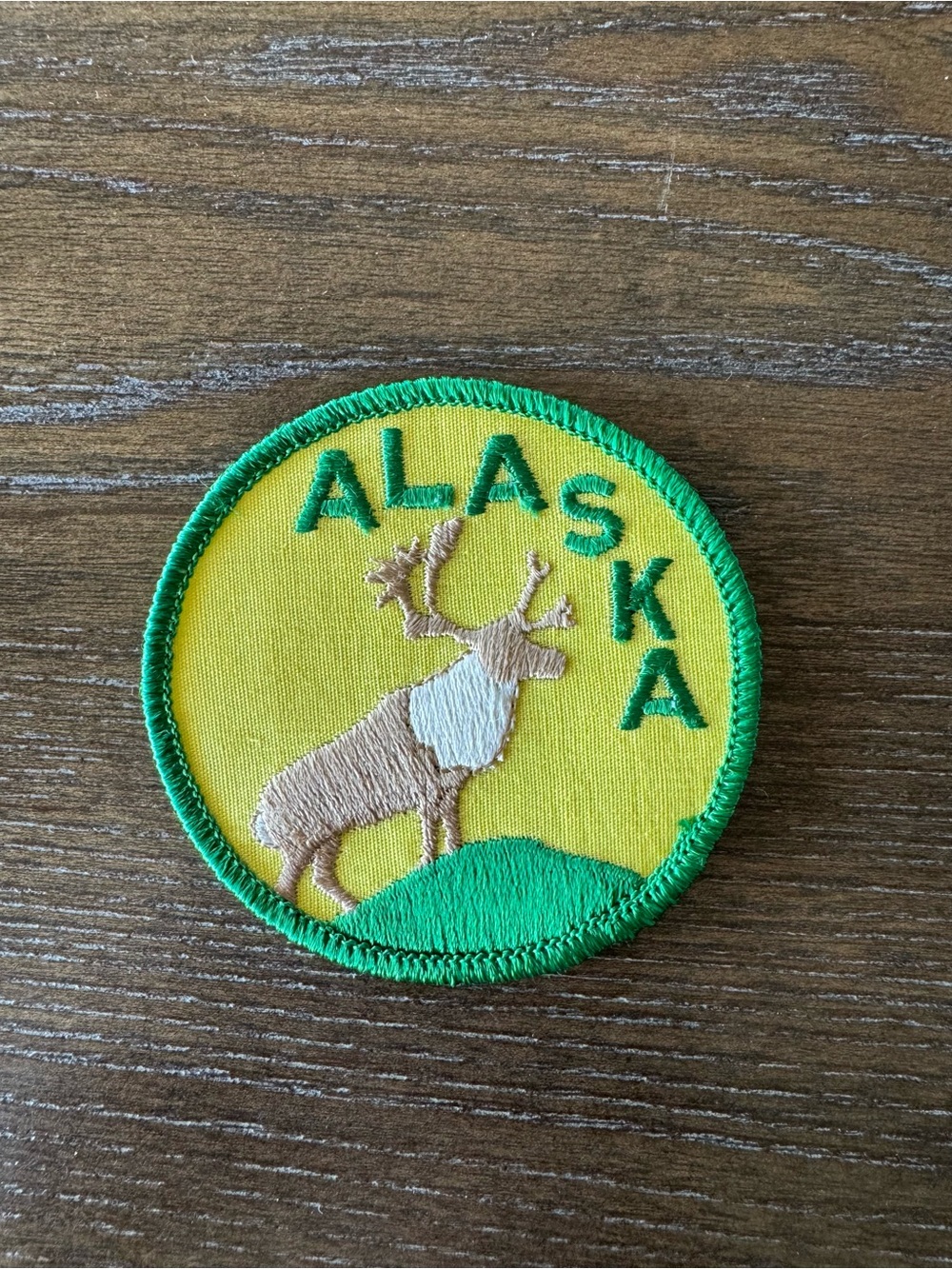 Vintage Alaska Moose Embroidered Patch